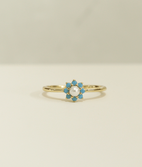 anillo roseta de plata
