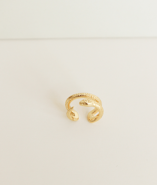 ear cuff serpiente de plata