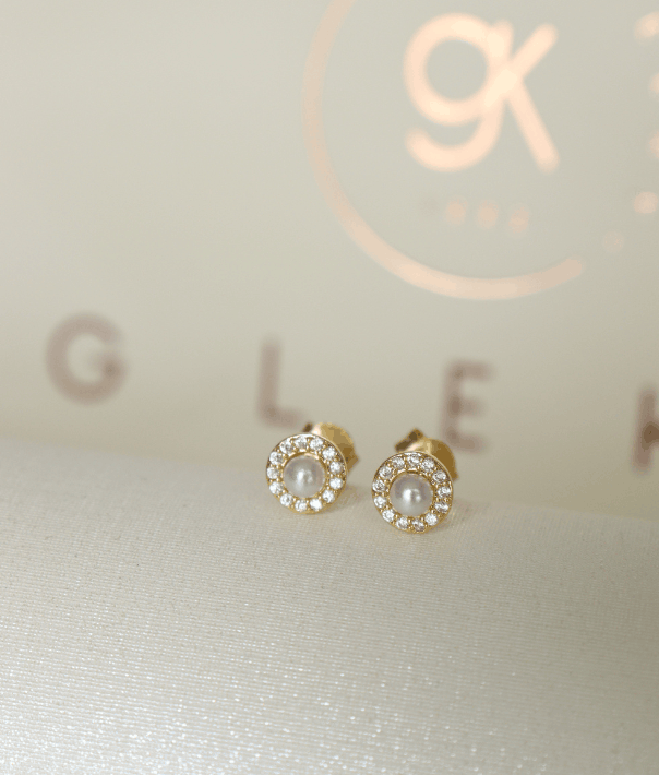 mini rosetas perlas acero